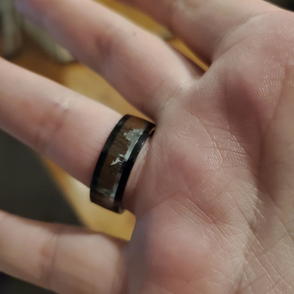 Men's titanium reindeer ring Size 10 - Picture 7 of 8